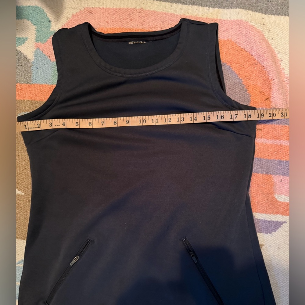 Athleta Dress Navy Blue Sleeveless Tunic, M - Picture 3 of 8